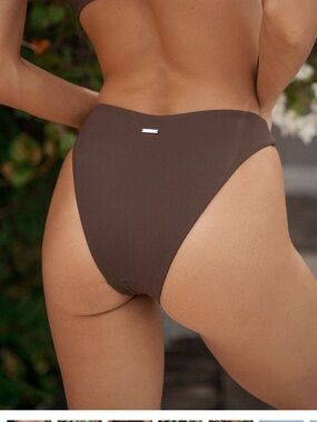 NWOT Berlook Coffee Ribbed bikini Bottoms
